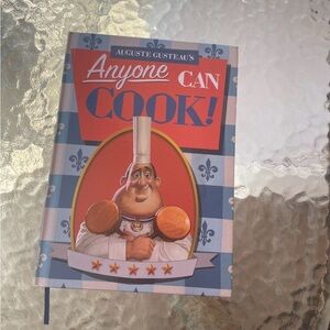RARE Disney Ratatouille Auguste Gusteau's Anyone Can Cook Replica Journal NEW